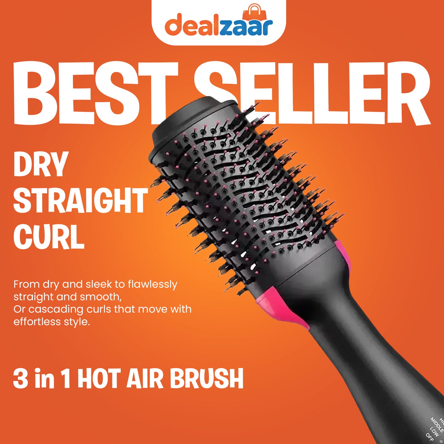 One Step Hot Air Brush (Dryer + Styler)